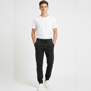 Bluenotes Black Casual Jogger Style Everyday Pants Bottoms Men Medium Drawstring
